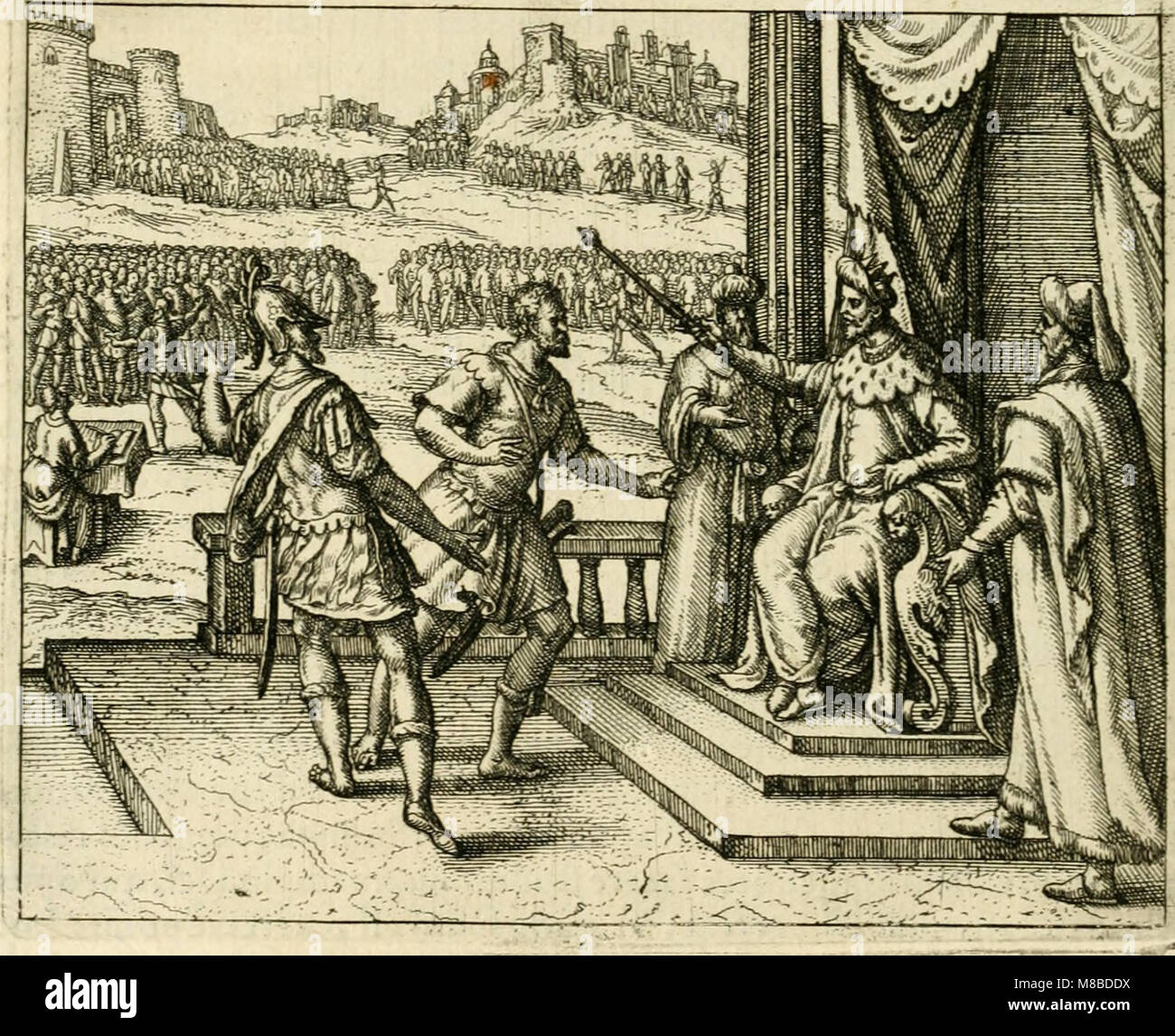 David, virtvtis exercitatissimae probatum Deo spectaculum-ex Dauidis pastoris, militis, ducis, exsulis ac exemplis prophetae (1597) (14766129422) Stockfoto