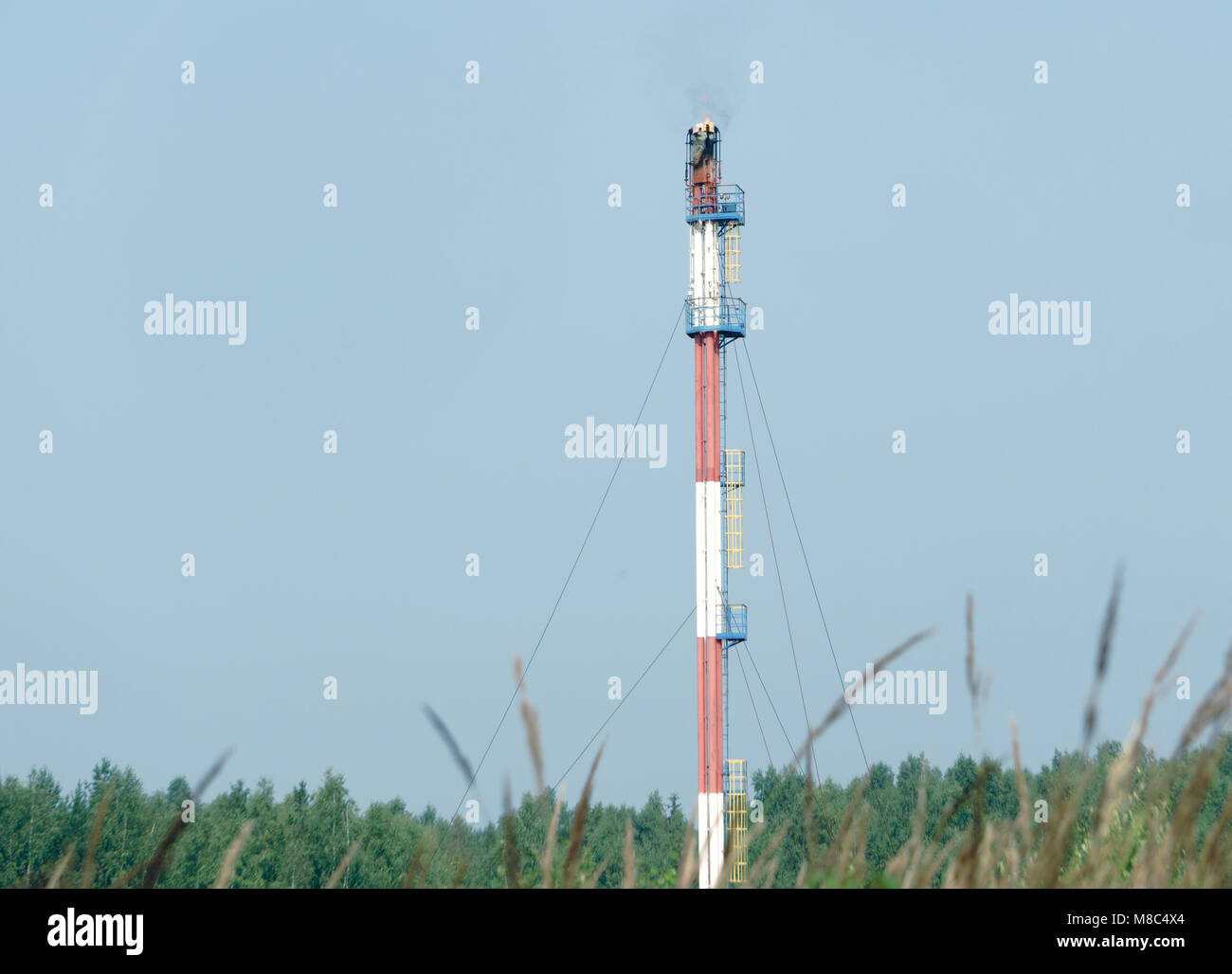 Große Öl- und Gasindustrie in den leistungsfähigen HDR-Verarbeitung Wirkung Stockfoto