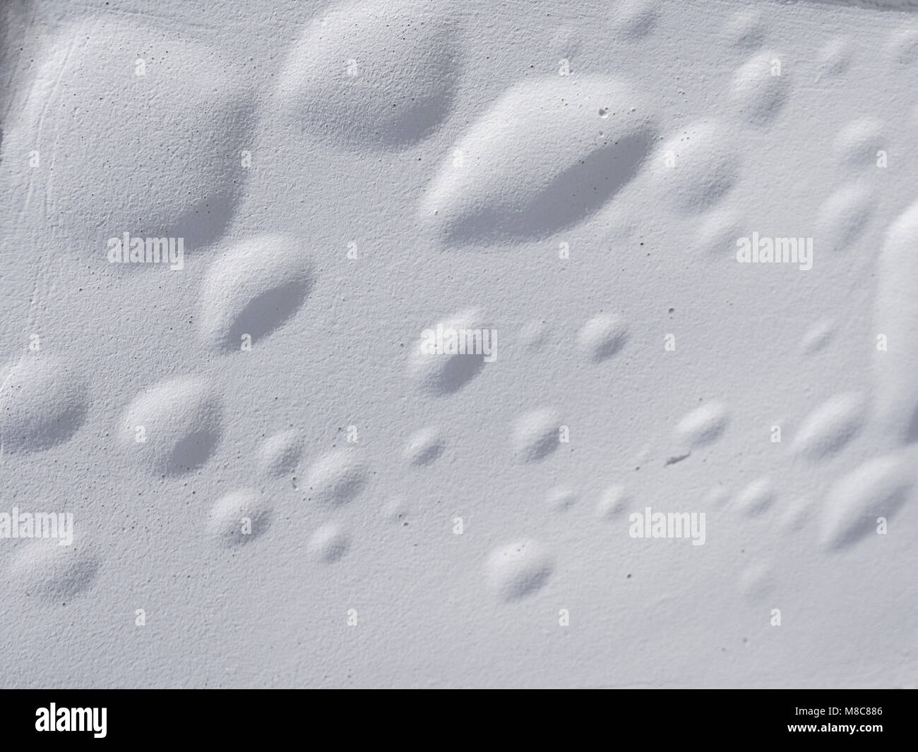 Lunar - wie Mond - Oberfläche mit Kratern Stockfoto