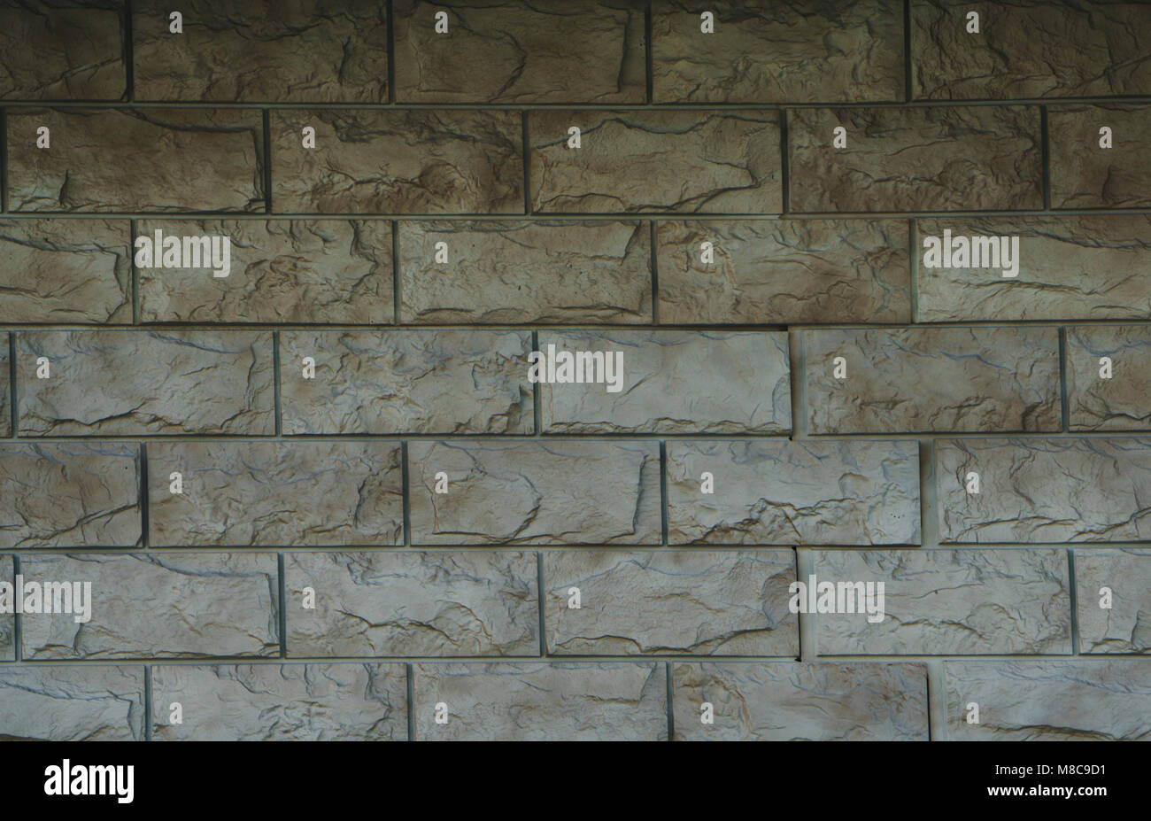 Stein und Backstein Fassaden von Gebäuden, Stein und Ziegel