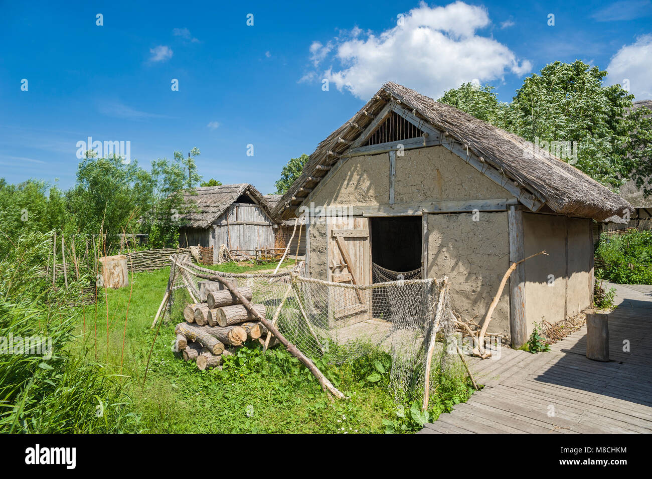 Wallmuseum, slawischen Dorf, Oldenburg in Holstein, Ostsee, Schleswig-Holstein, Deutschland, Europa Stockfoto