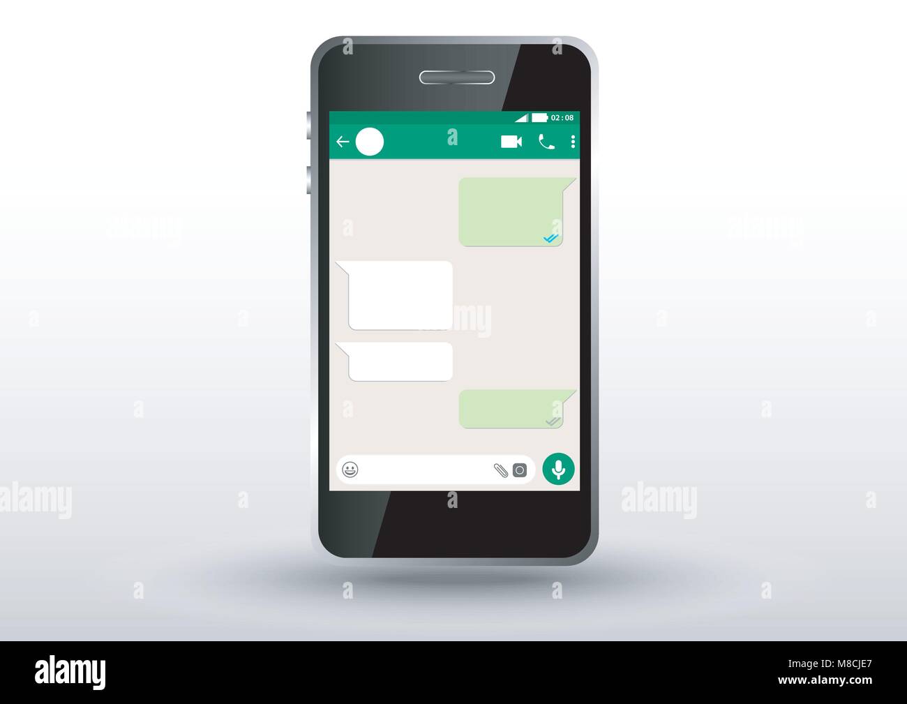 Download Design Vector von Handy design whatsapp messenger Template ...