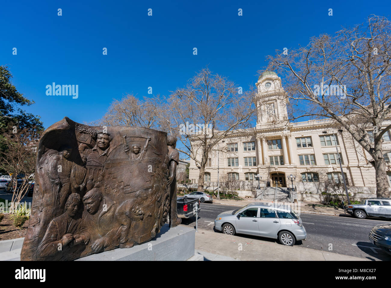 Sacramento, FEB 23: Außenansicht des Sacramento City Hall am 23.Februar, 2018 in Sacramento, Kalifornien Stockfoto