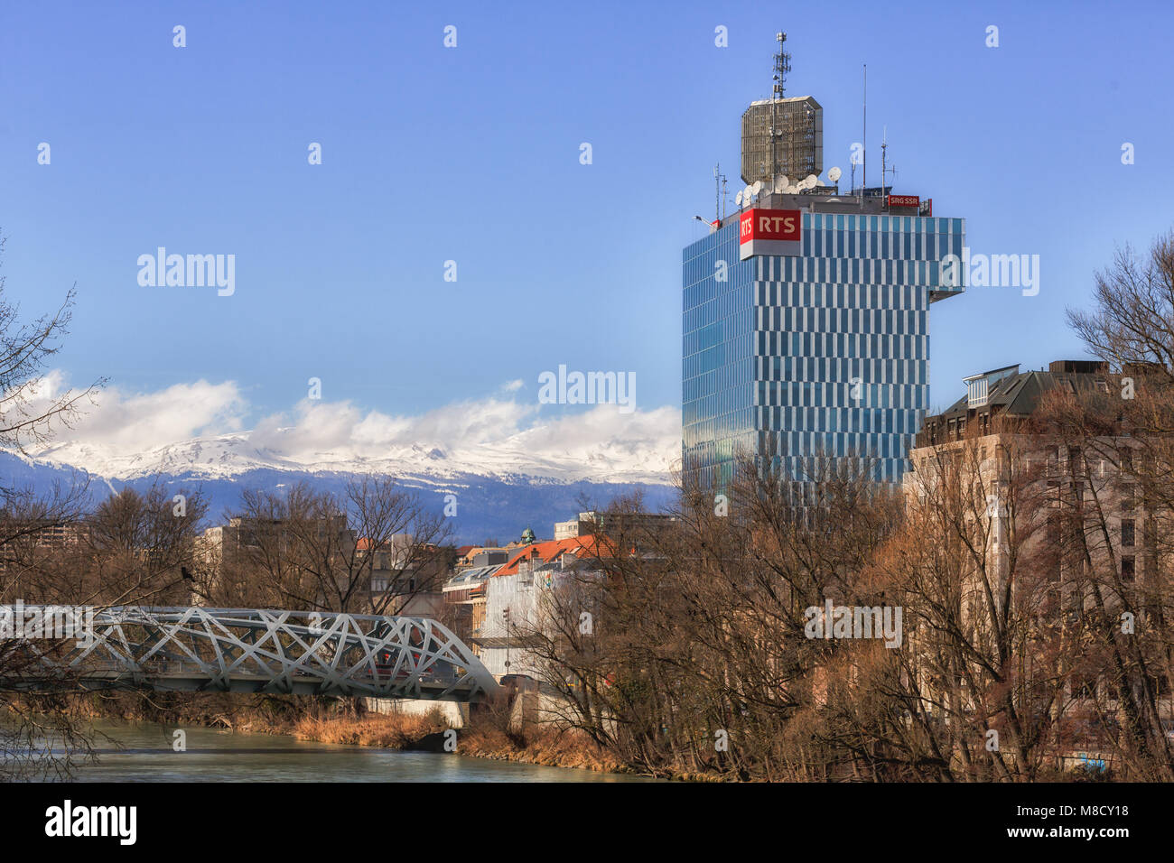 RTS-Gebäude in Genf Stockfotografie - Alamy