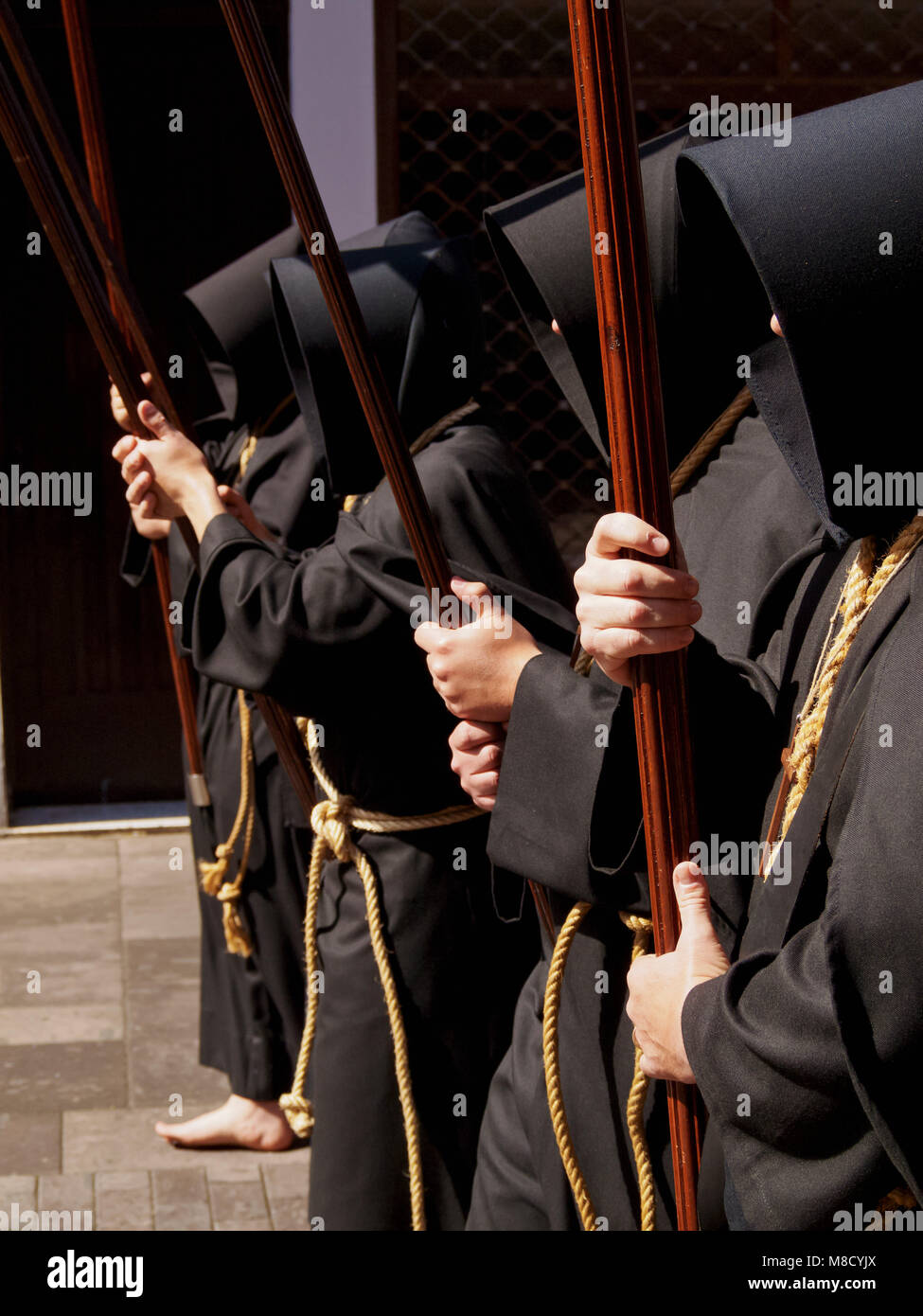 Schöne traditionelle Ostern Karwoche Prozession in San Cristobal de La Laguna, Teneriffa, Kanarische Inseln, Spanien Stockfoto