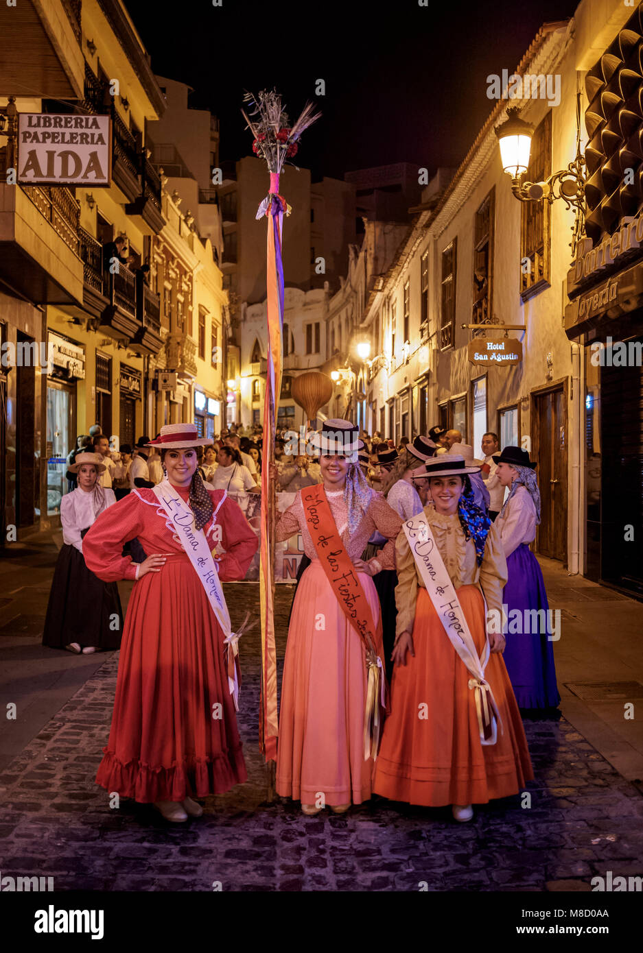 Baile de Magos, traditionelle Straßenfest, Icod de los Vinos, Teneriffa, Kanarische Inseln, Spanien Stockfoto