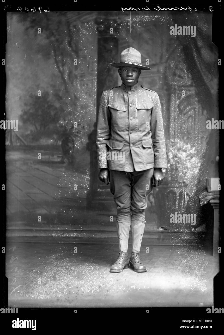 Weltkrieg Soldat, Junius Ward, 1918 Stockfoto