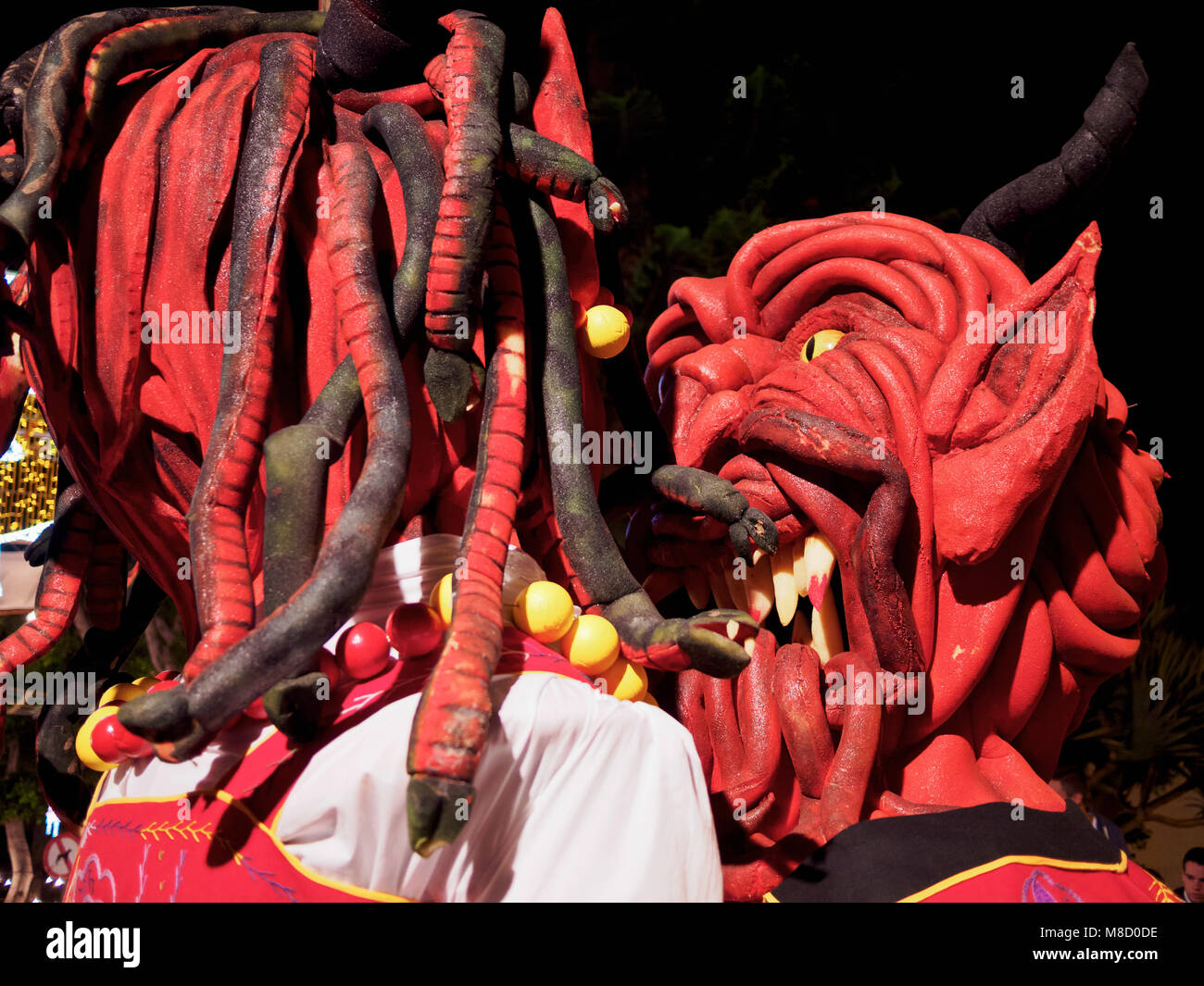 Baile de Magos, traditionelle Straßenfest, Icod de los Vinos, Teneriffa, Kanarische Inseln, Spanien Stockfoto