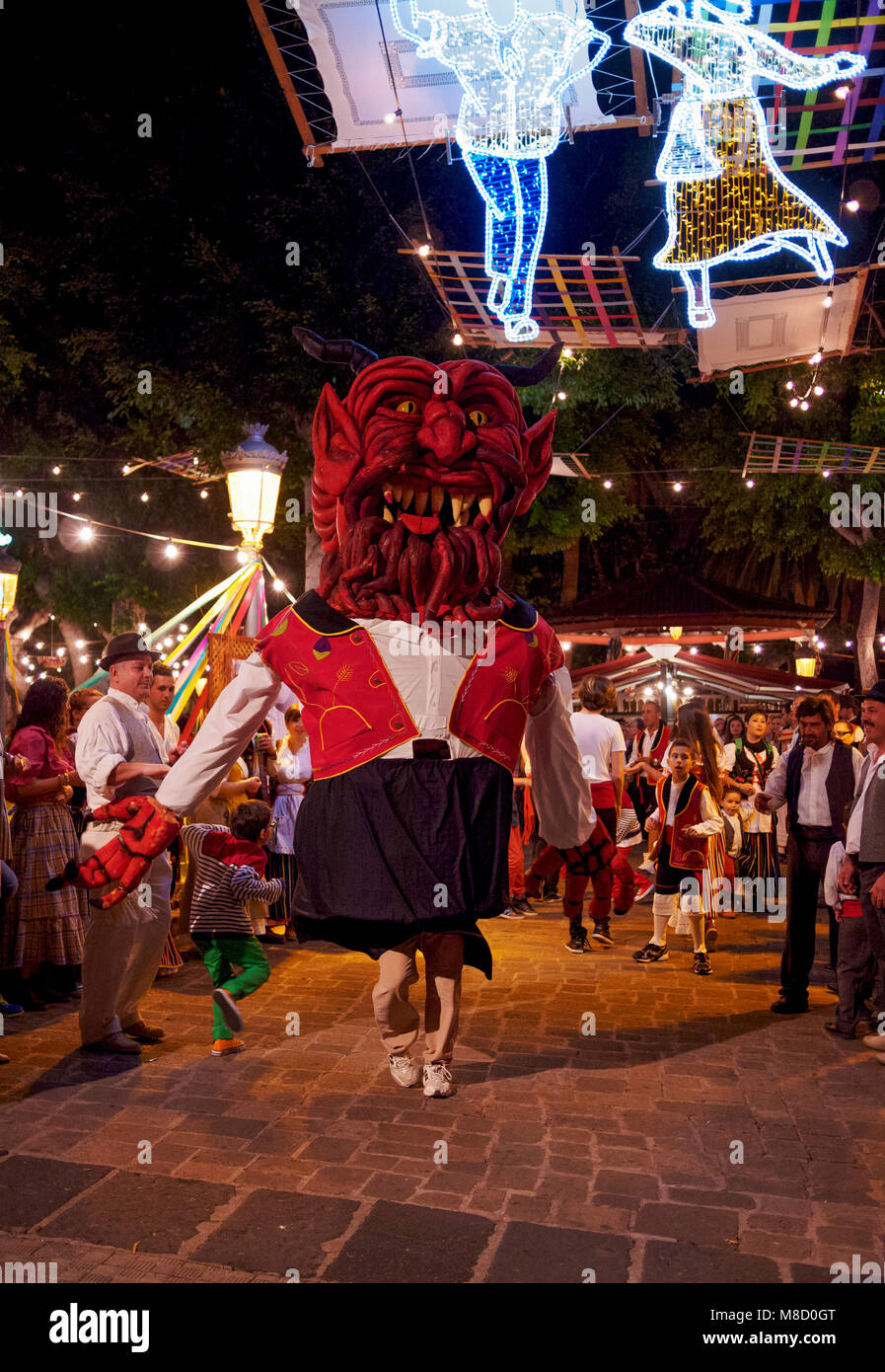 Baile de Magos, traditionelle Straßenfest, Icod de los Vinos, Teneriffa, Kanarische Inseln, Spanien Stockfoto