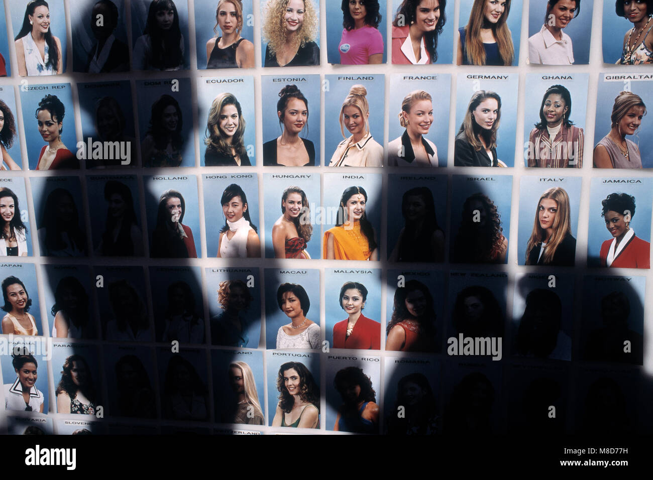 Die 45. Ausgabe des Miss World-Wettbewerbs fand im Sun City Entertainment Centre in Südafrika statt. Sieger war Jacqueline Aguilera aus Venezuela. Stockfoto