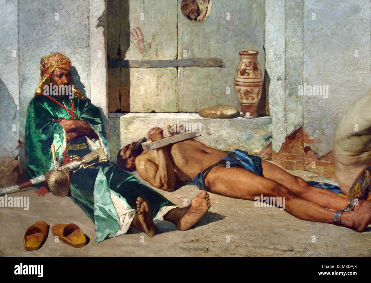 Marokkanische Gefangene 1875 Jean Joseph Benjamin Constant - Benjamin Constant 1845 - 1902 Frankreich, Französisch, Stockfoto