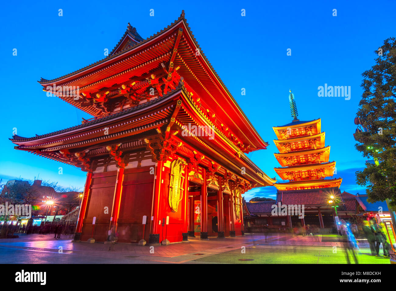 Sensoji-ji, Tempel in Asakusa, Tokyo, Japan. Stockfoto