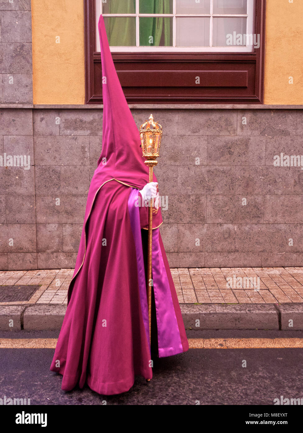 Schöne traditionelle Ostern Karwoche Prozession in San Cristobal de La Laguna, Teneriffa, Kanarische Inseln, Spanien Stockfoto