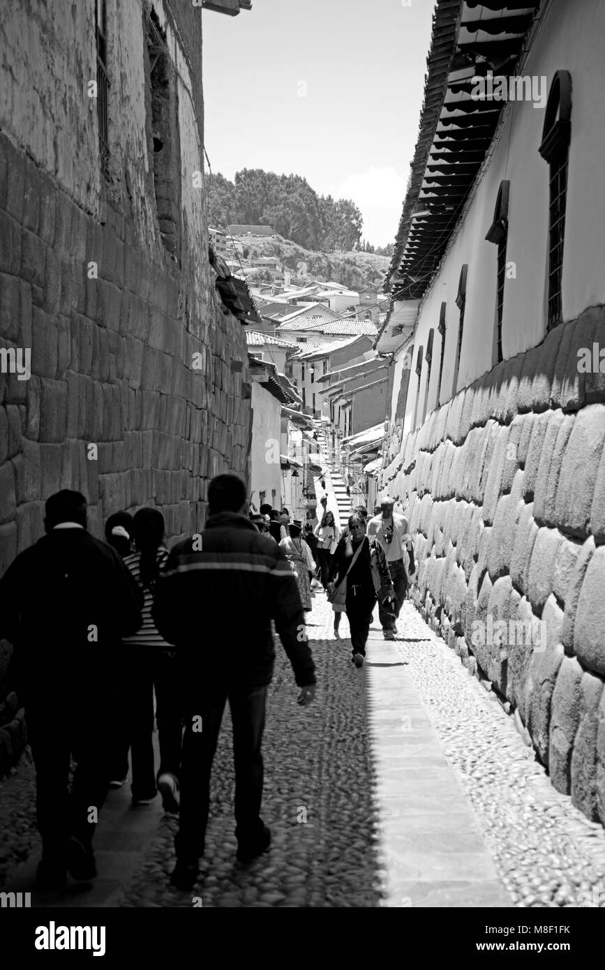 Straßen von Cuzco Stockfoto