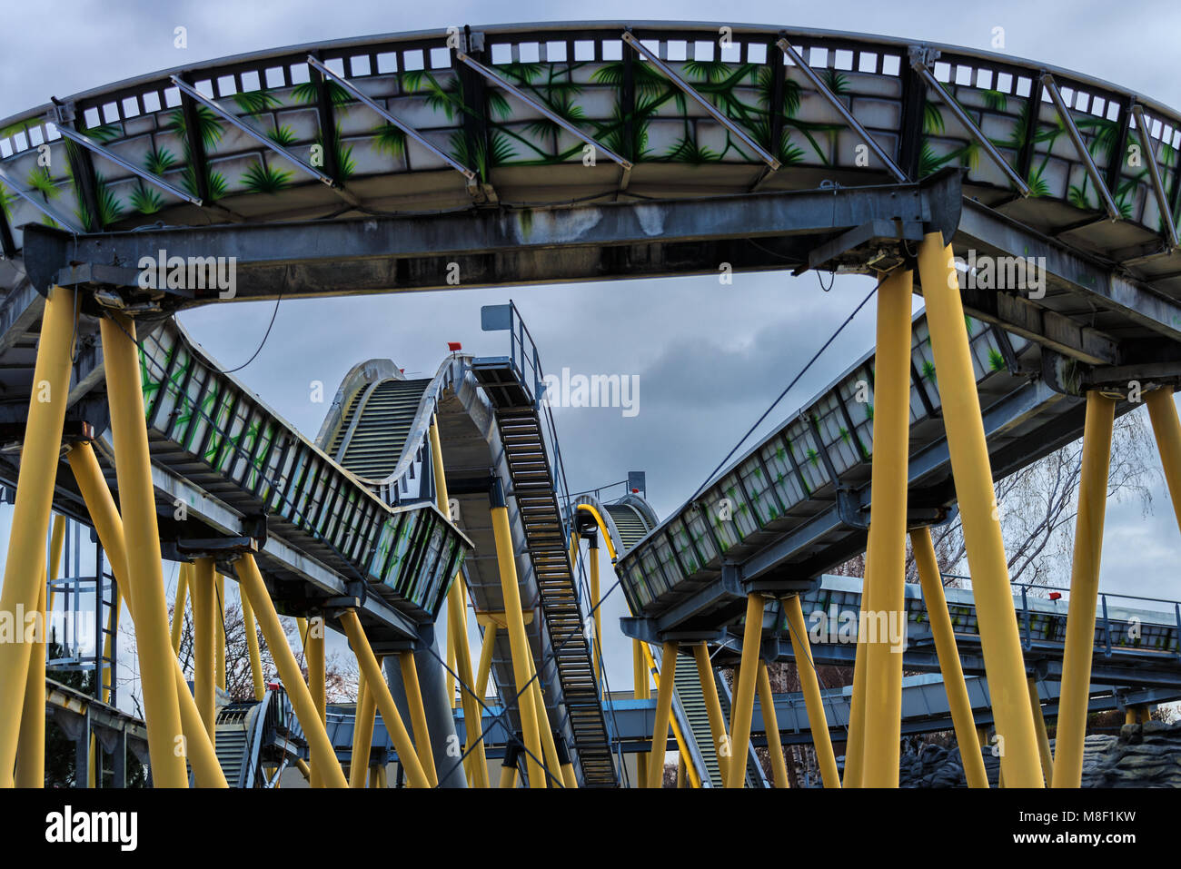 Hochschaubahn im Wiener Prater Stockfoto