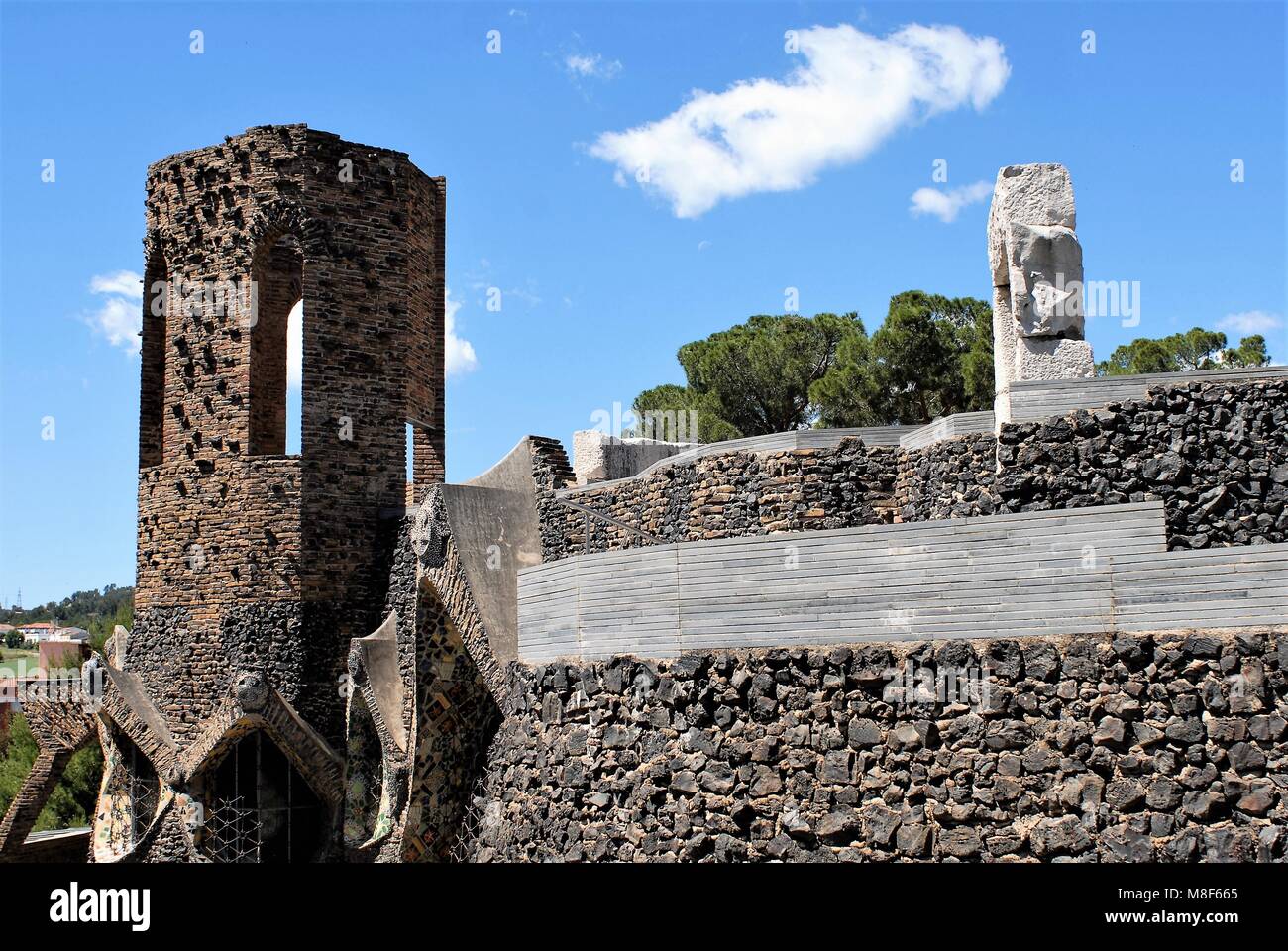 Colònia Güell, BARCELONA Stockfoto