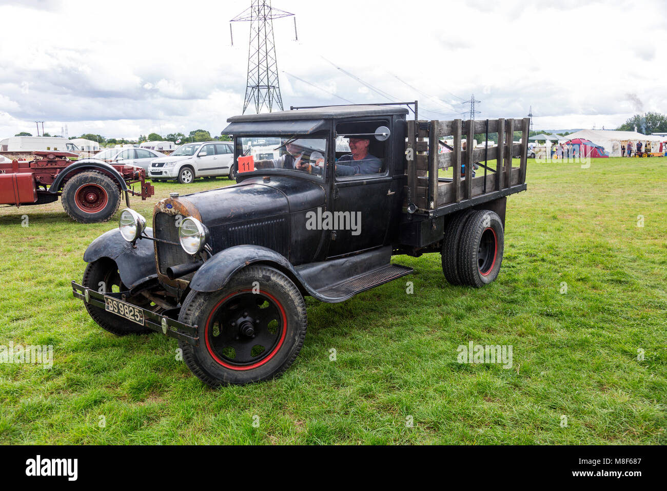 Eine teilweise restauriert Ford Pickup truck Am 2017 Norton Fitzwarren Steam Rally, Somerset, England, Großbritannien Stockfoto