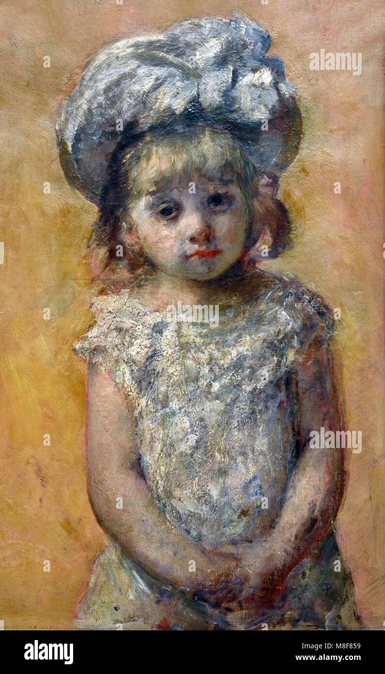 Porträt eines kleinen Mädchens - die Spitzen Kleid, 1879 von Mary Cassatt (Allegheny City, 844 - Mesnil-Théribus herum (Oise), 1926), American, United, States, Amerika, USA, Stockfoto