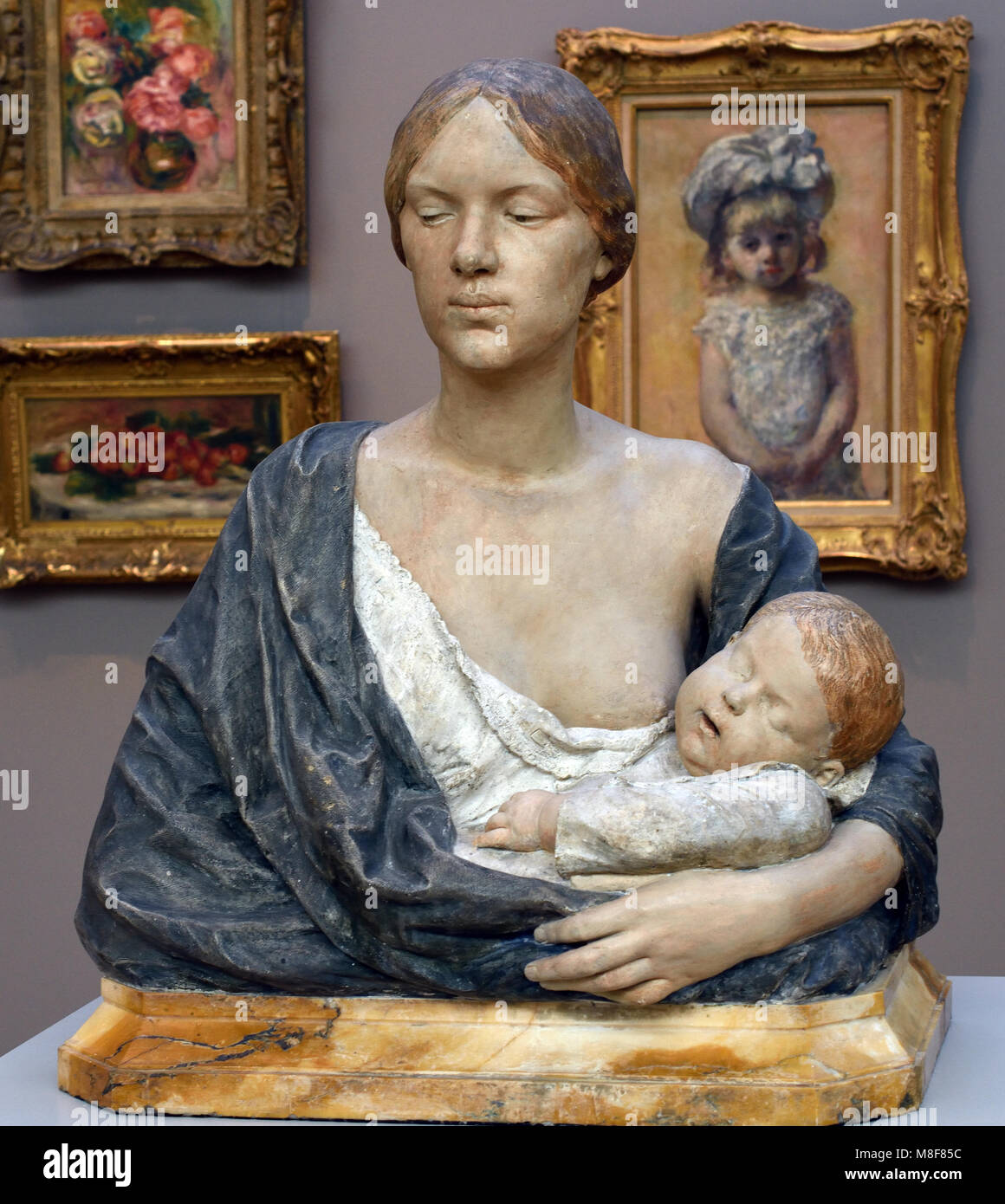 Mutterschaft 1898 Gaston Leroux - VEUNEVOT (Paris, 1854 - Bordeaux, 1942), Frankreich, Französisch, Stockfoto