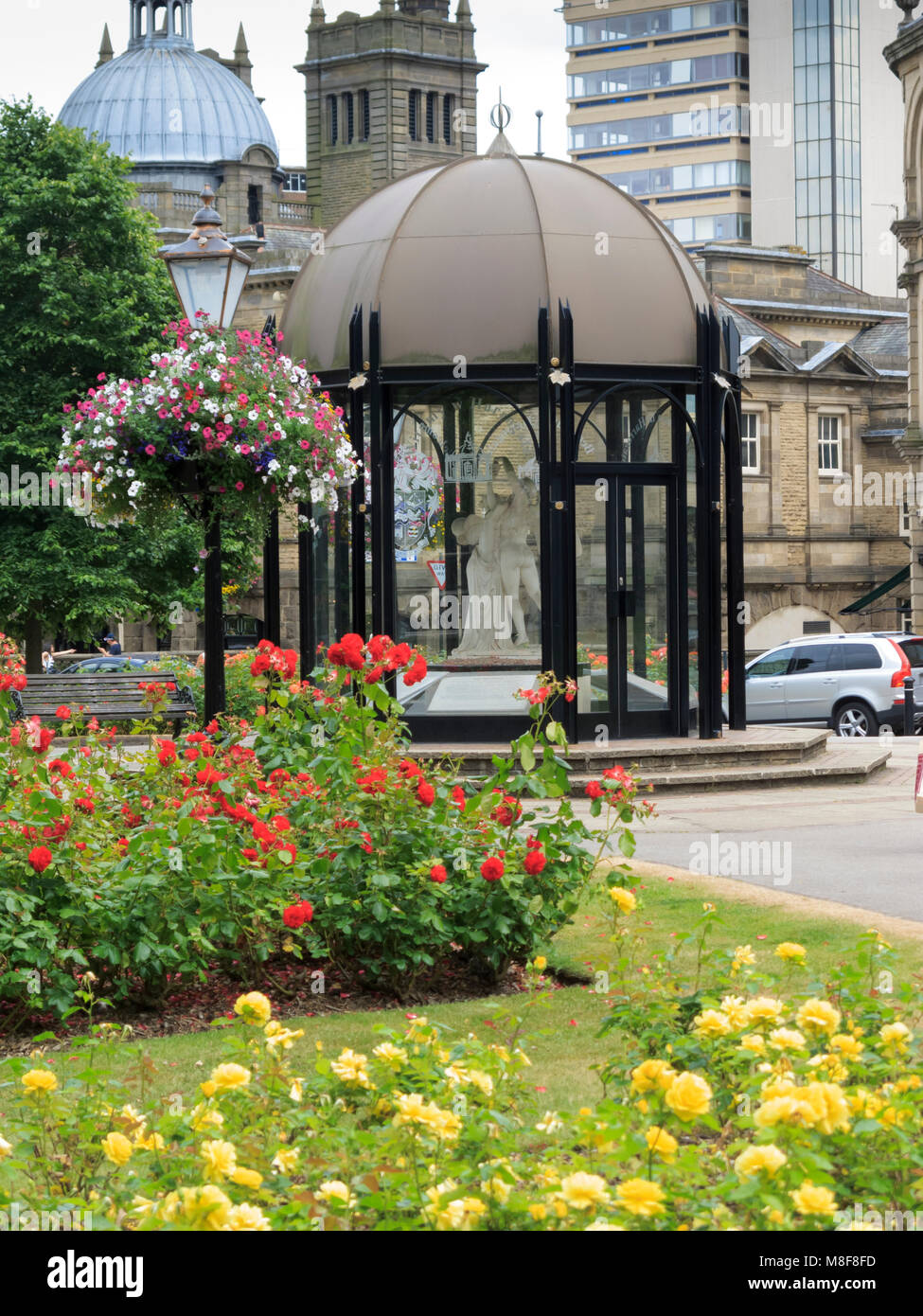 Crescent Gardens Harrogate, North Yorkshire England Stockfoto