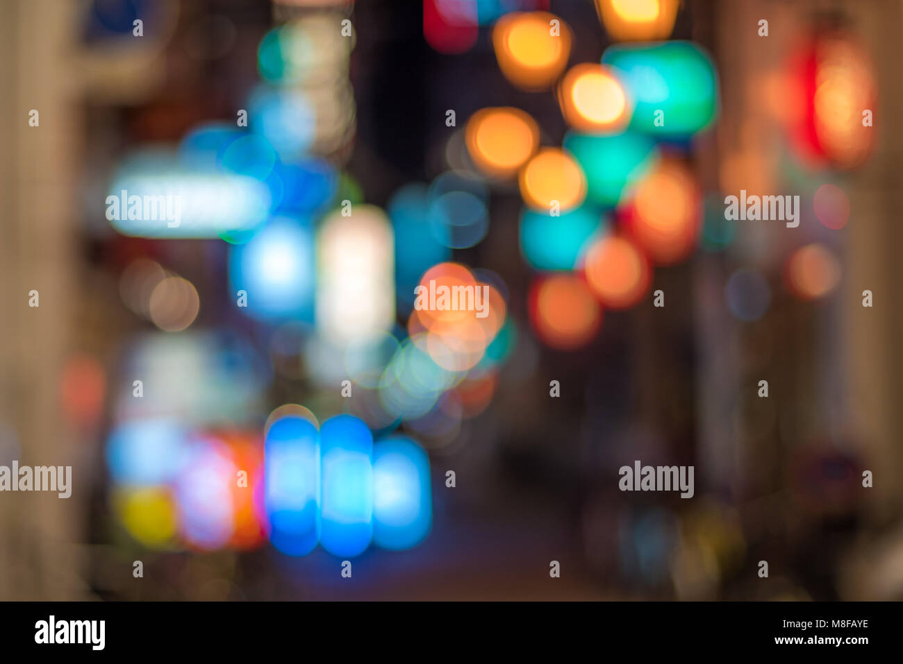 Big City Lights bokeh Hintergrund Stockfoto