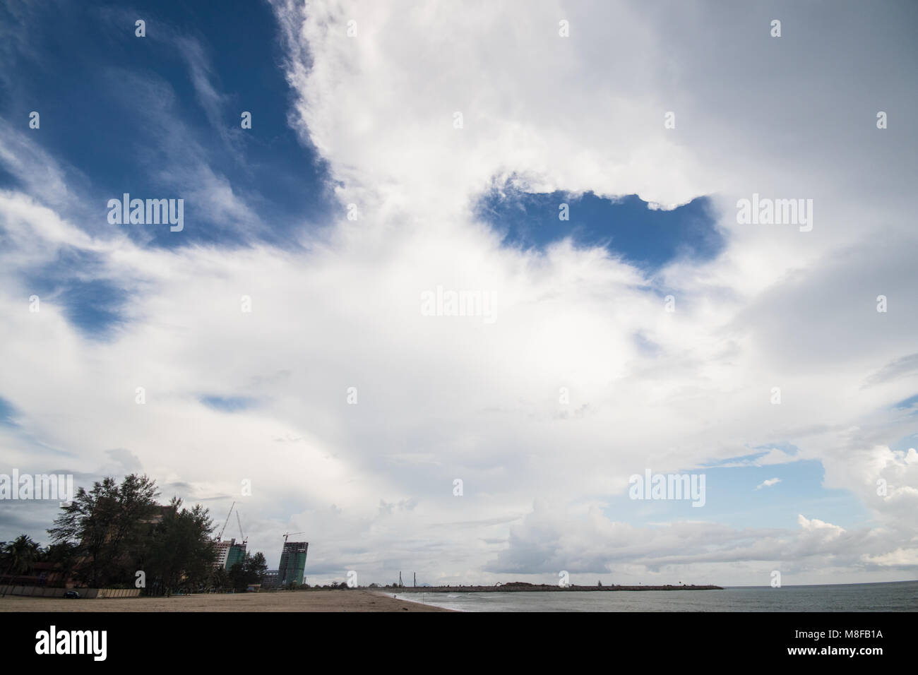 Pantai Batu Buruk, Kuala Terengganu, Halbinsel Malaysia Stockfoto