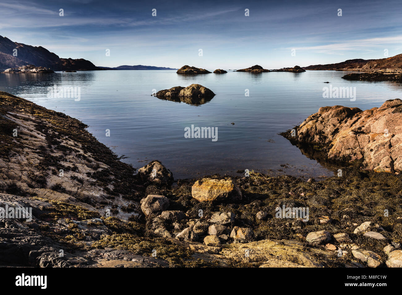Loch Nan Uamh, Scottish Highlands, Großbritannien Stockfoto