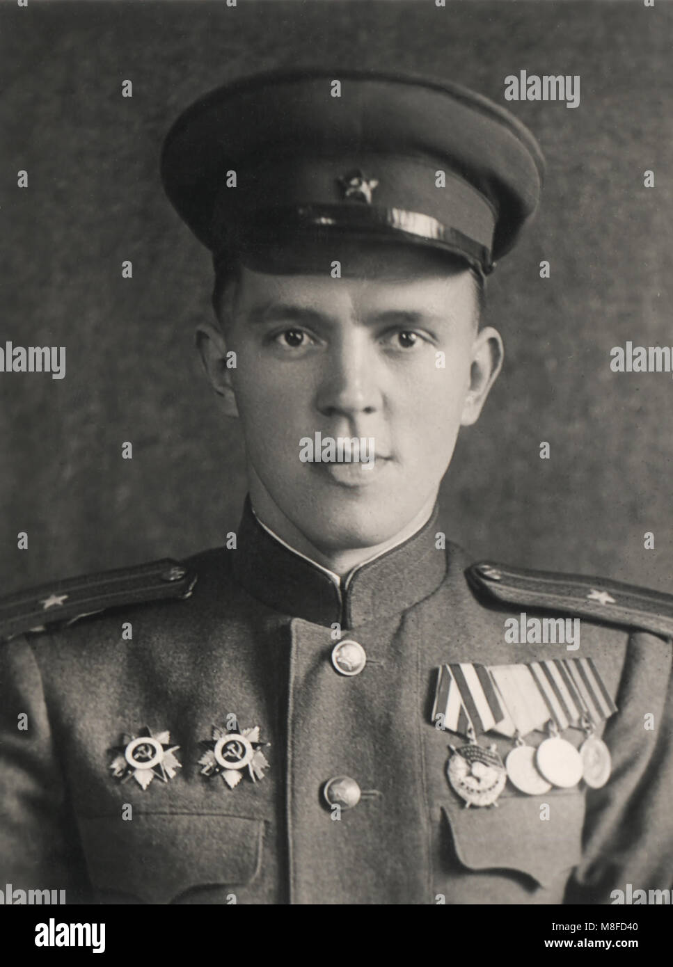 Porträt der russischen Offizier, 1944-1947, Deutschland Stockfoto