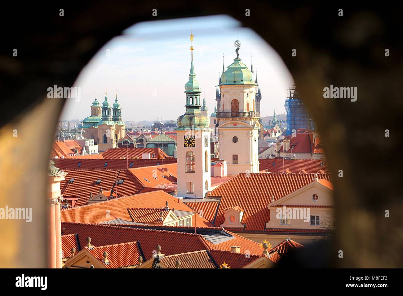 Ein Blick in Prag Stockfoto