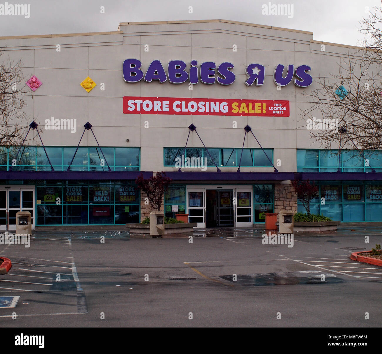Babies R Us Store schließen, Union City, Kalifornien, USA Stockfoto