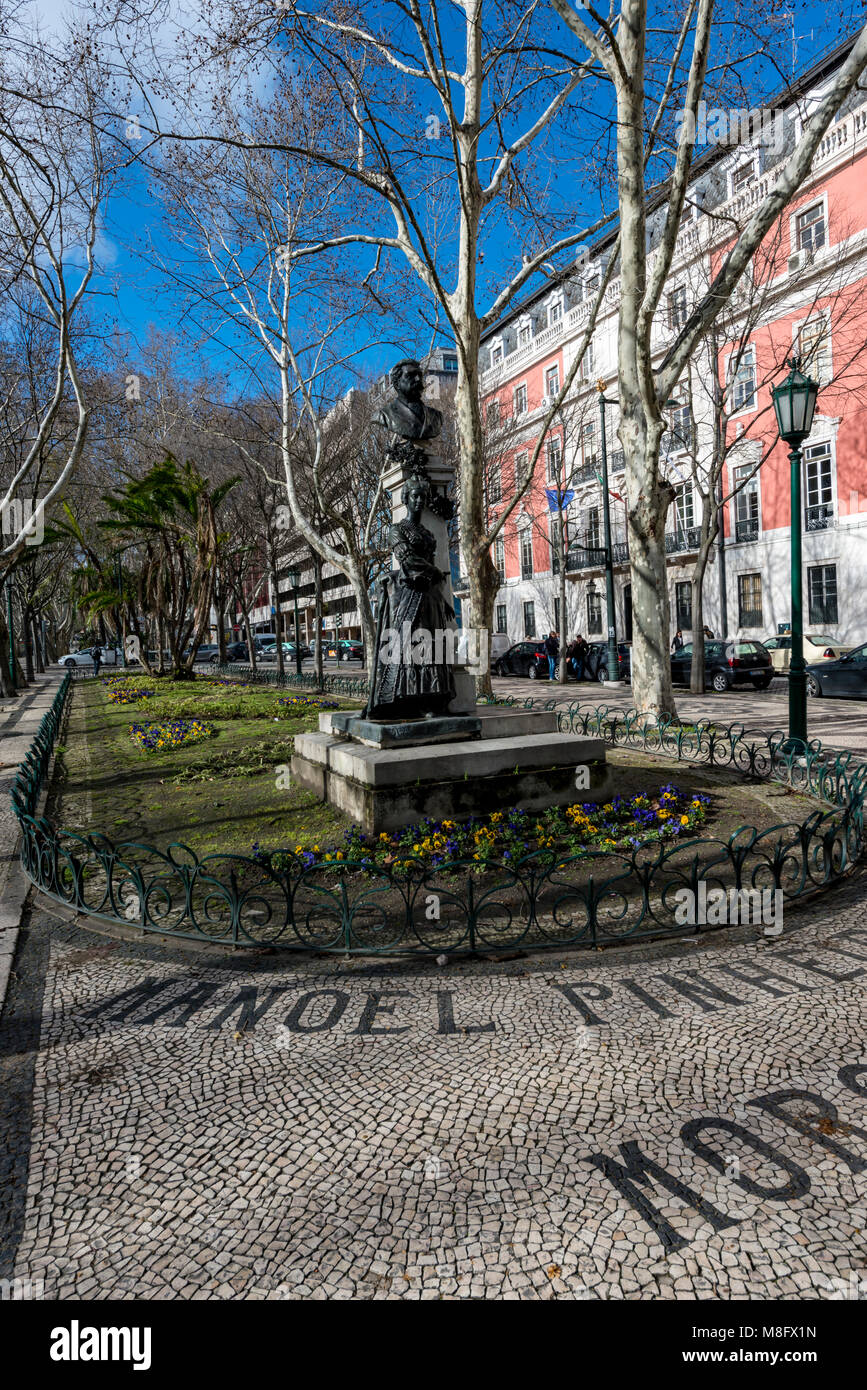 Liberty Avenue, Lissabon, Portugal Stockfoto