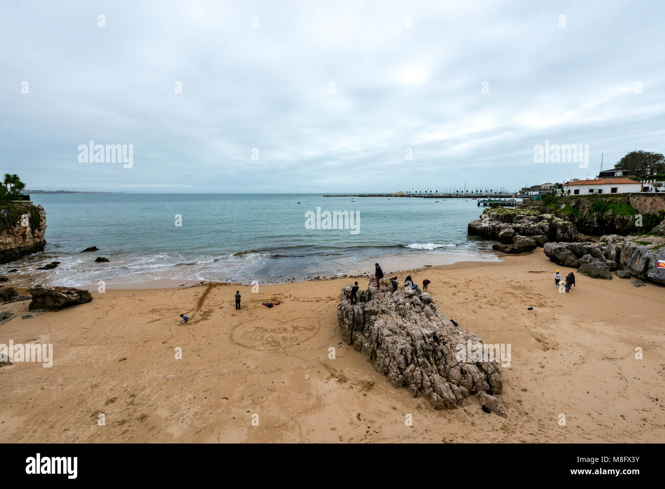 Cascais Quenn Strand, Cascais, Portugal Stockfoto