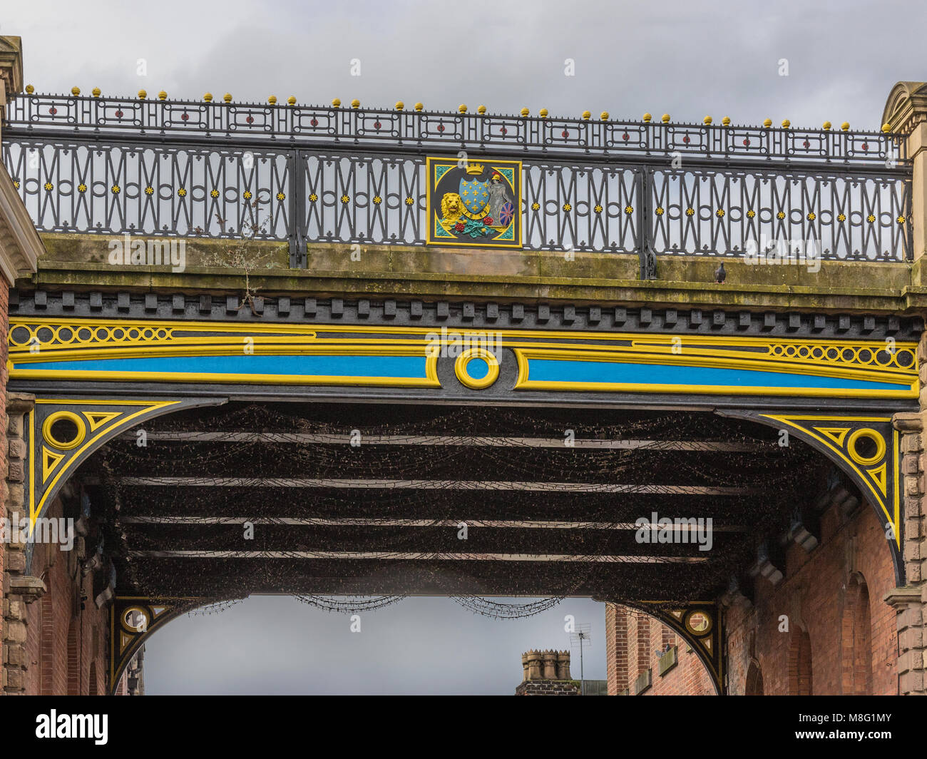 St Petersgate Brücke, Stockport Stadtzentrum, Greater Manchester, UK Stockfoto