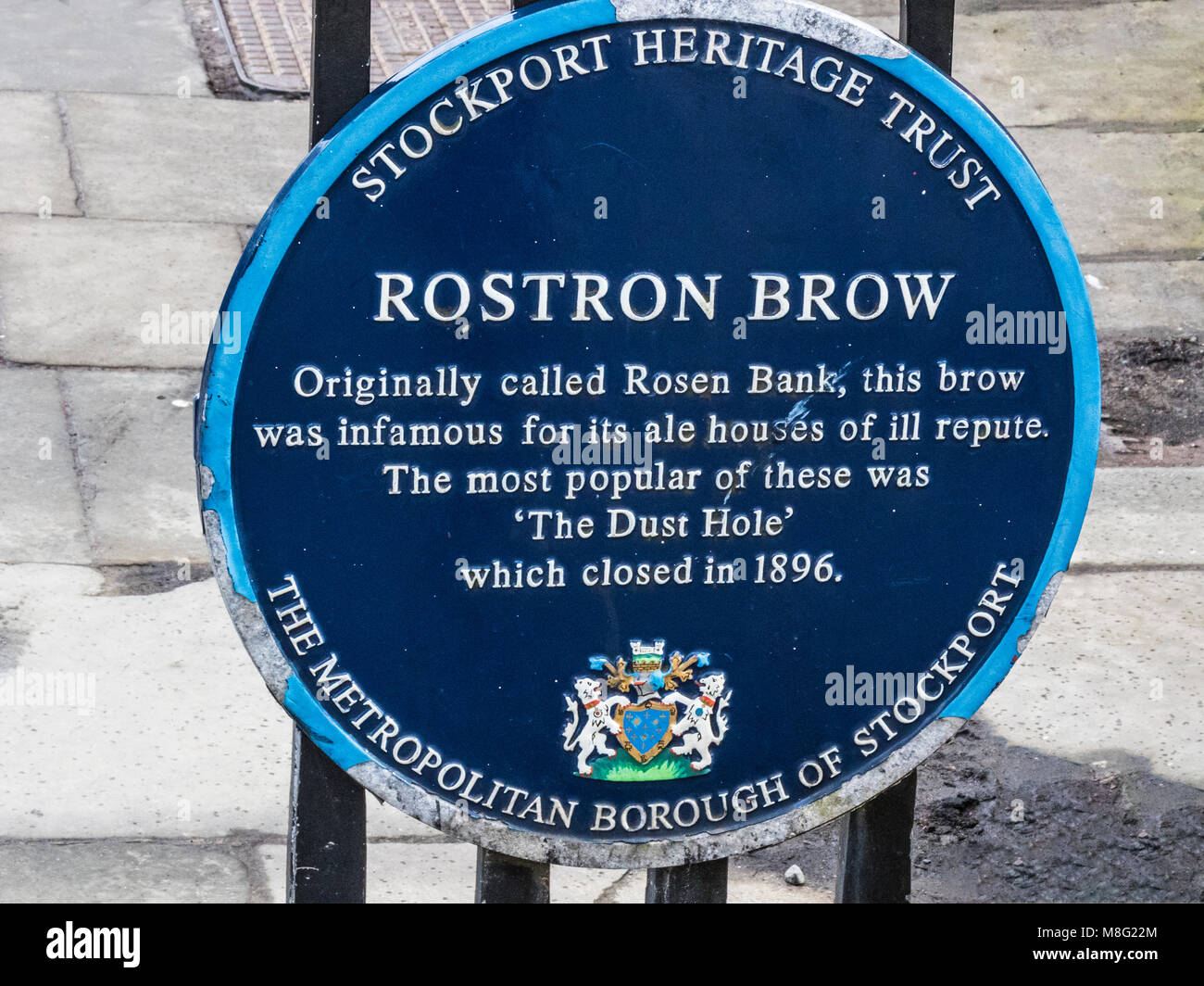 Historische Roston Zeile, Stockport, Manchester Stockfoto