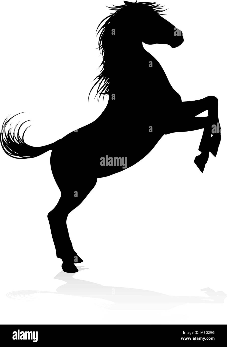 Pferd Tier Silhouette Stock Vektor