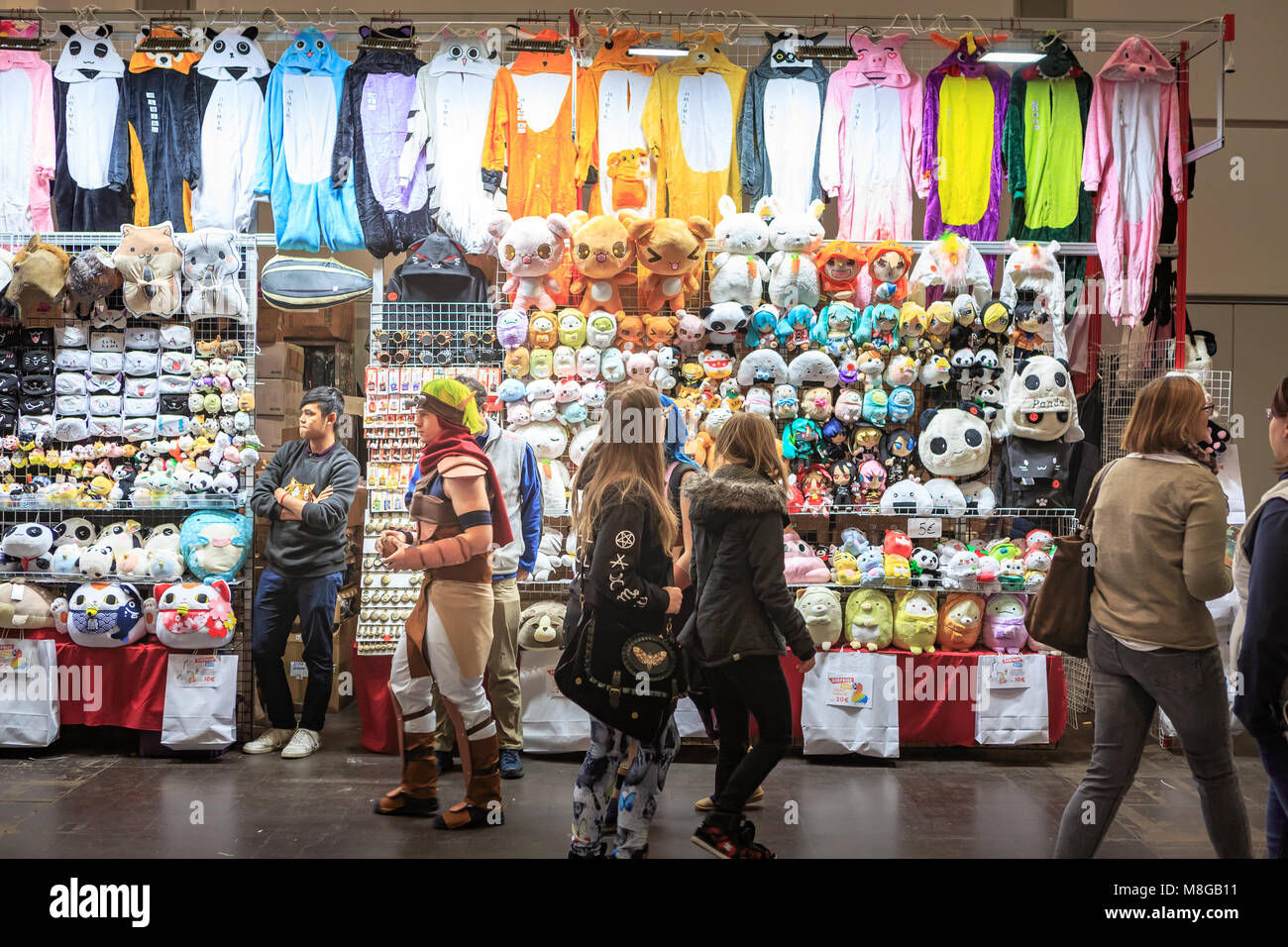 LEIPZIG, Deutschland - 16 März 2018: Der manga-comic-Convention auf der Buchmesse Leipziger Buchmesse 2018 in Leipzig, Deutschland Stockfoto