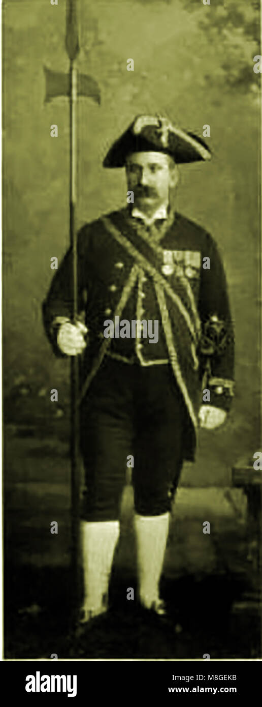Die traditionellen Farben von Stirling (Schottland) Stadt Offiziere und Beamte im Jahr 1890 Stockfoto