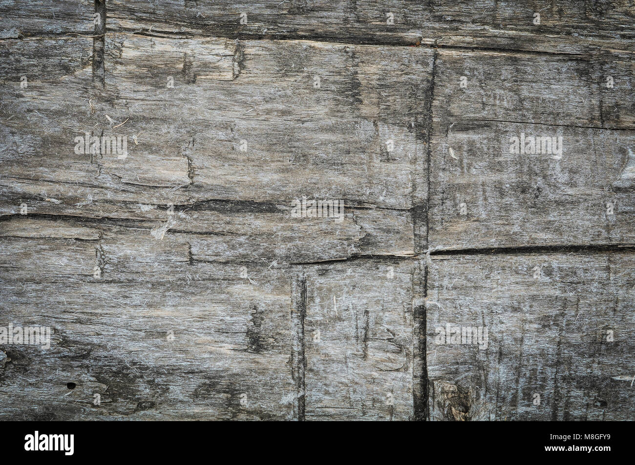 Alte verwitterte Holz Wand Stockfoto