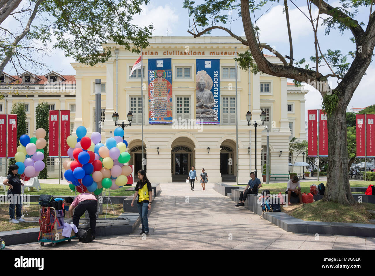 Asian Civilisations Museum (ACM), Kaiserin, Civic District, Singapur Insel (Pulau Ujong), Singapur Stockfoto