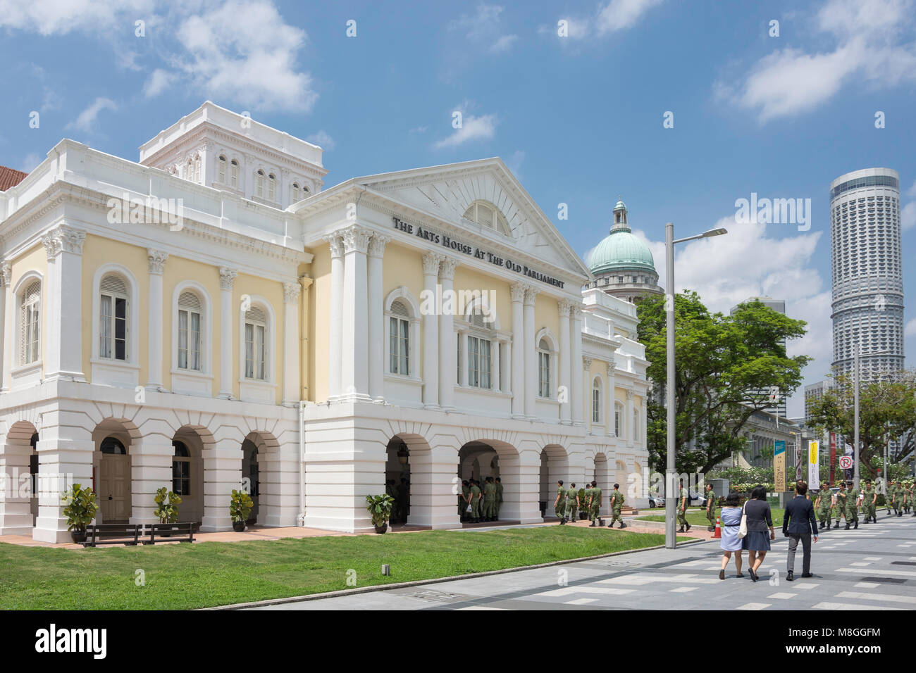 Kunst Haus am alten Parlament, dem alten Parlament Lane, Civic District, Singapur Insel (Pulau Ujong), Singapur Stockfoto