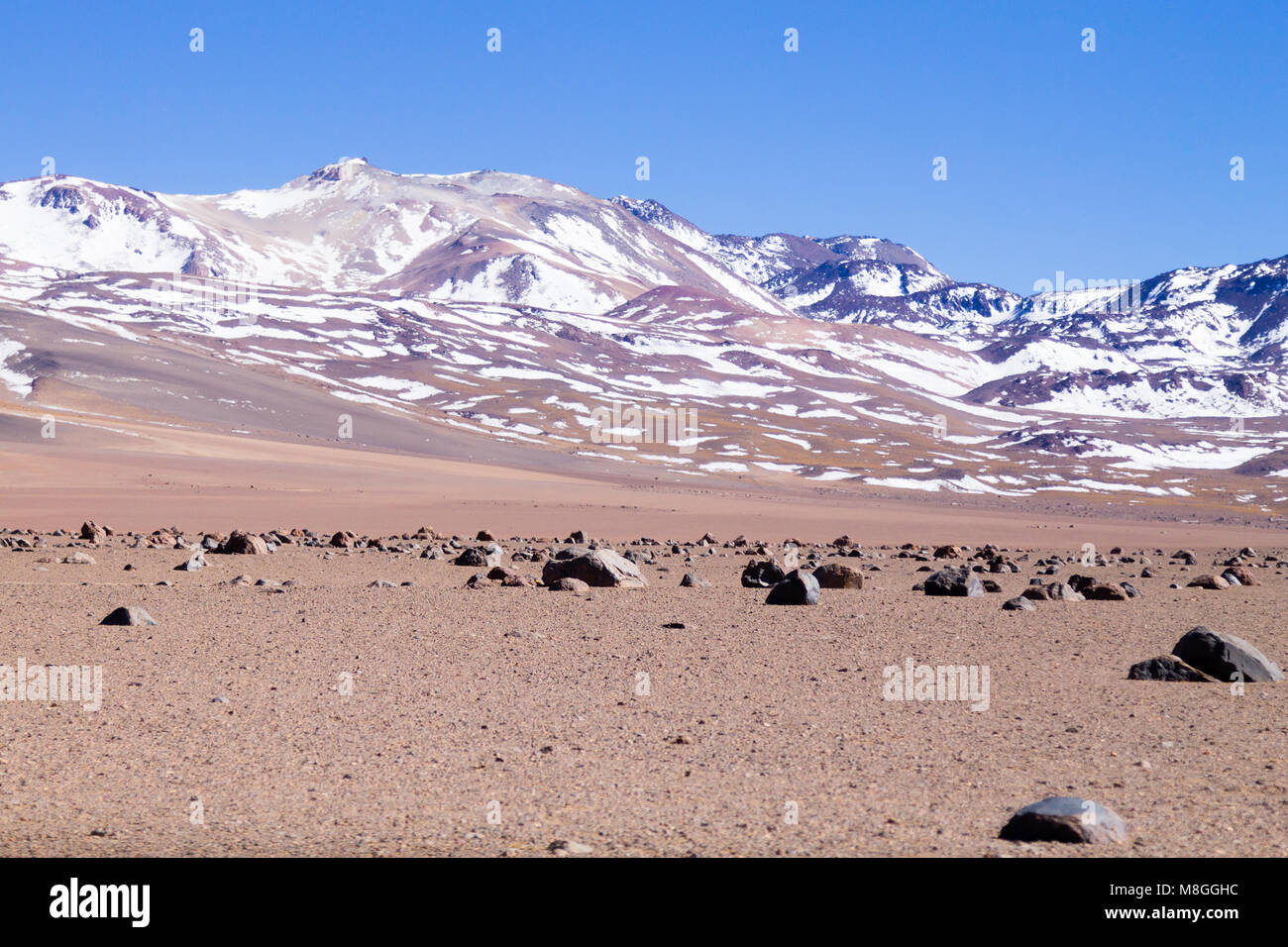 Bolivianischen Landschaft, Salvador Dali Desert View. Schöne Bolivien Stockfoto