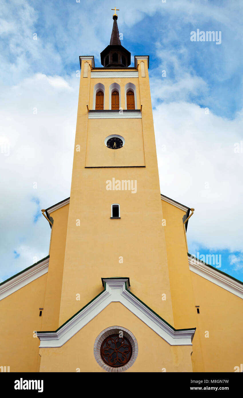 Kirche des Hl. Johannes des Evangelisten in Tallinn Stockfoto