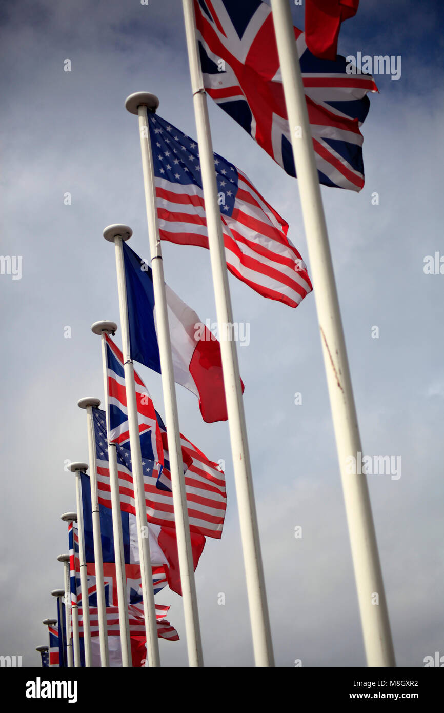 Flaggen IN DER BRETAGNE Stockfoto