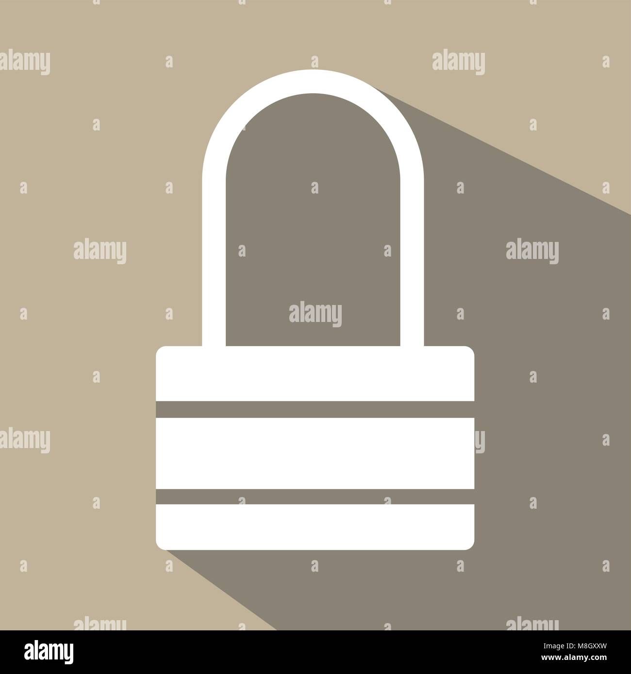 Design Vector von Symbol mit Konzept gesperrt Stock Vektor