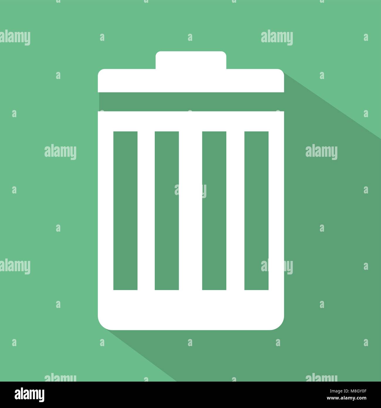 Design Vektor der Papierkorb. Stock Vektor