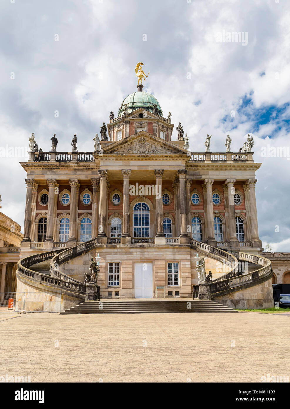 Neues Palais in Potsdam-Palace im spätbarocken Stil, in den Jahren 1763-1769 gebaut, am westlichen Rand des Parks Sanssouci. Deutschland Stockfoto