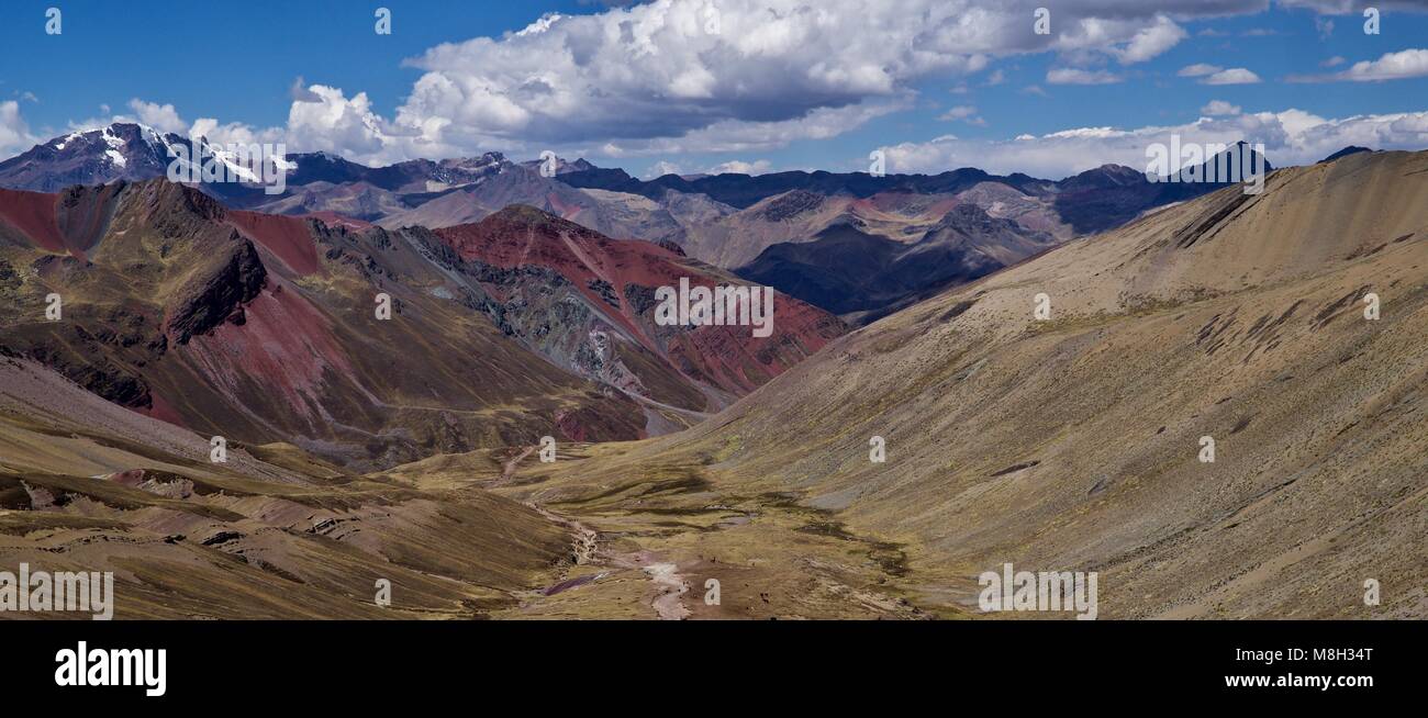 Vinicunca, die 'Rainbow Berg', Peru Stockfoto