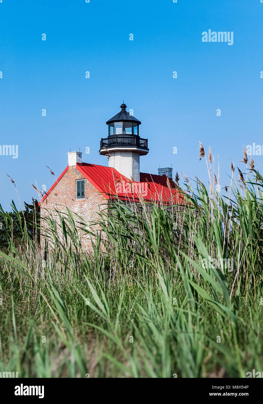 East Point Lighthouse auf der Deleware Bay, New Jersey, USA. Stockfoto