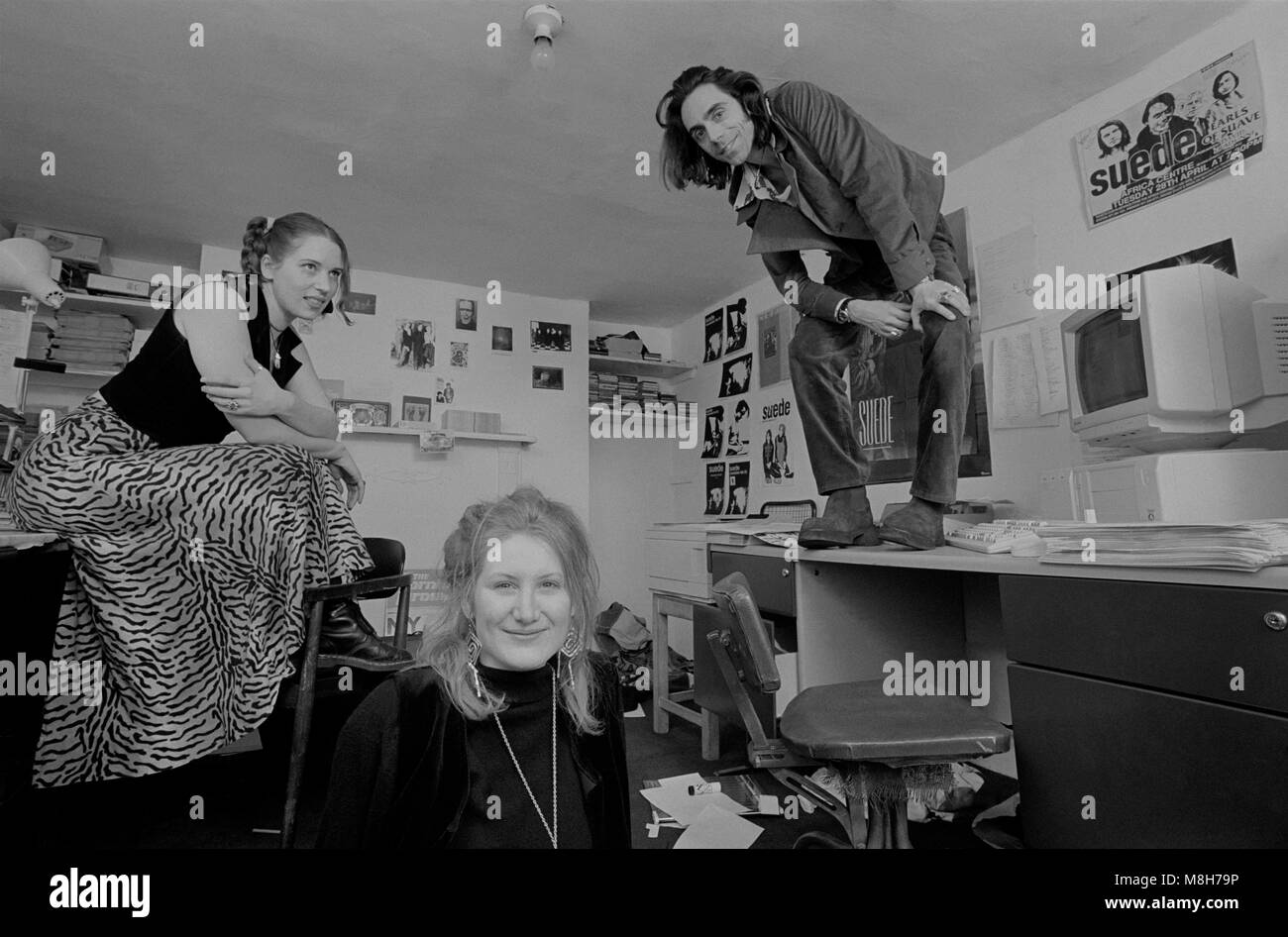 Fans der Band Suede 1993 Stockfoto Fans der Band Suede 1993 Stockfoto