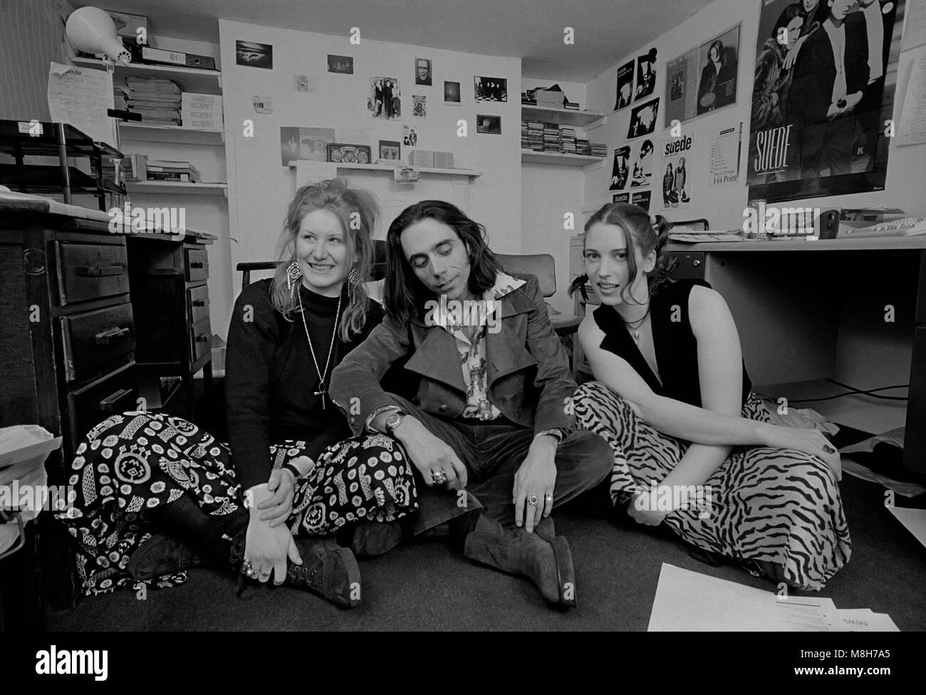 Fans der Band Suede 1993 Stockfoto Fans der Band Suede 1993 Stockfoto